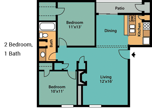 2-Bedroom,-1-Bath-New