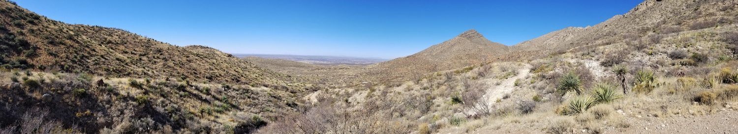 Mountain range at aFranklin Mountains State Park El Paso TX