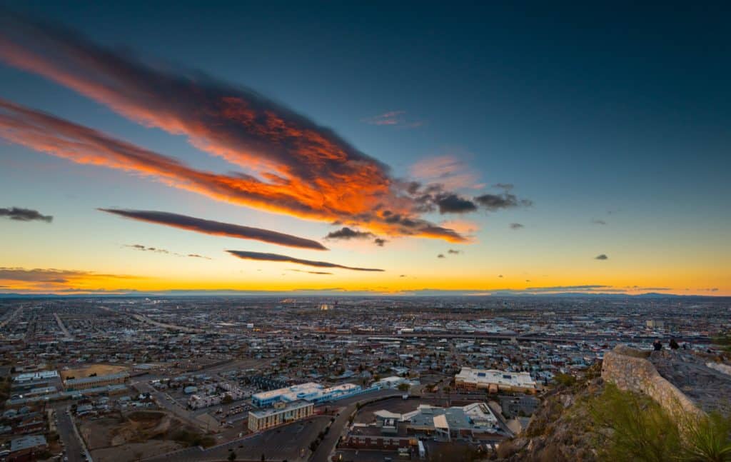 El paso texas view of the city 